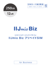 IIJモバイルサービス/タイプD for IIJmio Biz プリペイドSIM